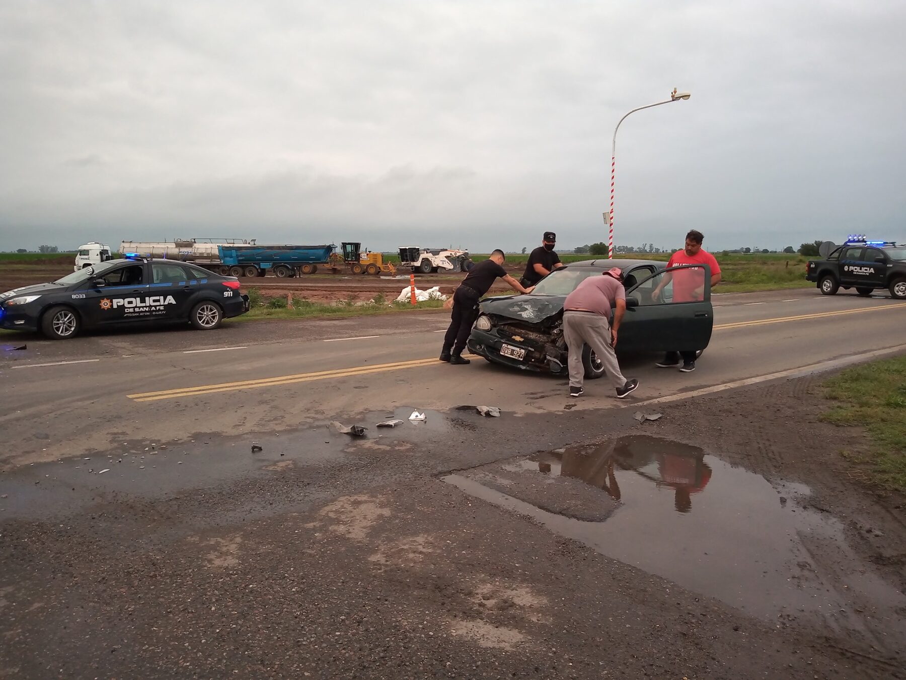 Dos Autos Impactaron En La Ruta Y Sus Ocupantes Resultaron Heridos