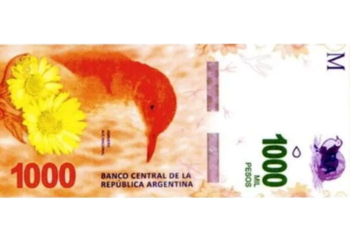 El billete de $1000 comenzará a circular en el mes de octubre