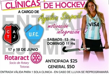 La ex Leona Ayelen Stepnik brindará una clínica de hockey en Totoras