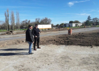 Totoras: en 40 días estará lista la rotonda de ingreso por Ruta 91