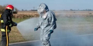 Corte total en Ruta 34 por choque y derrame de sustancias tóxicas