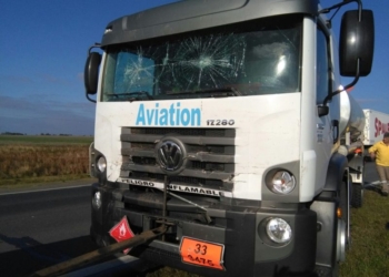 Un camionero resultó herido al chocar de atrás a otro vehículo