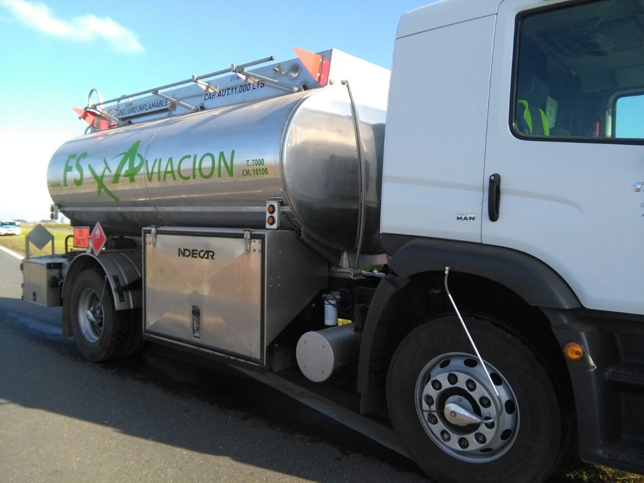 Un camionero resultó herido al chocar de atrás a otro vehículo