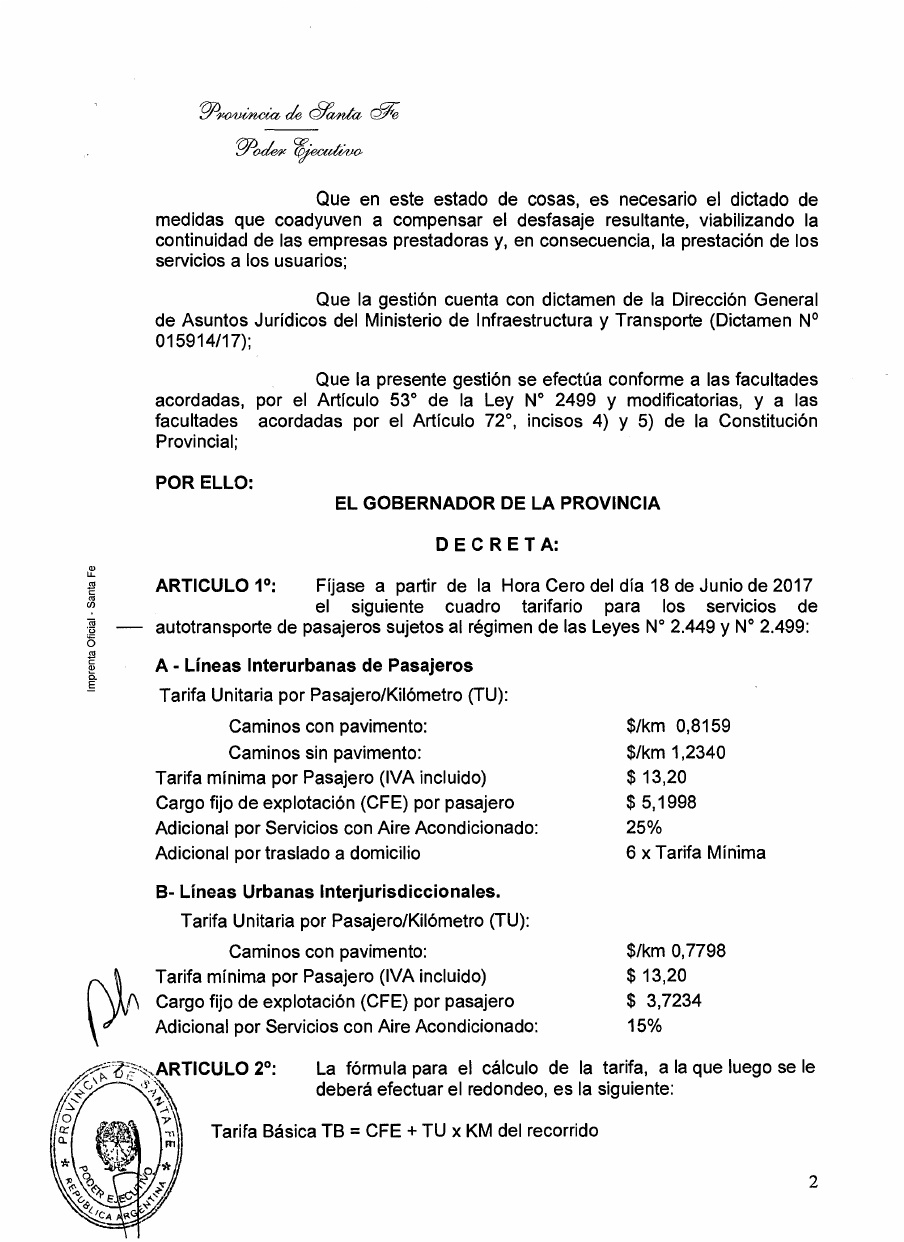 Autorizaron el incremento del transporte interurbano de pasajeros