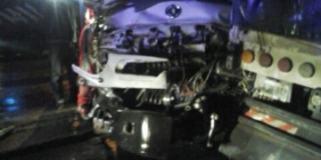 Tres camiones involucrados en un accidente en ruta 34