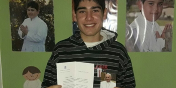 El Papa Francisco le respondió una carta a un joven de Timbúes