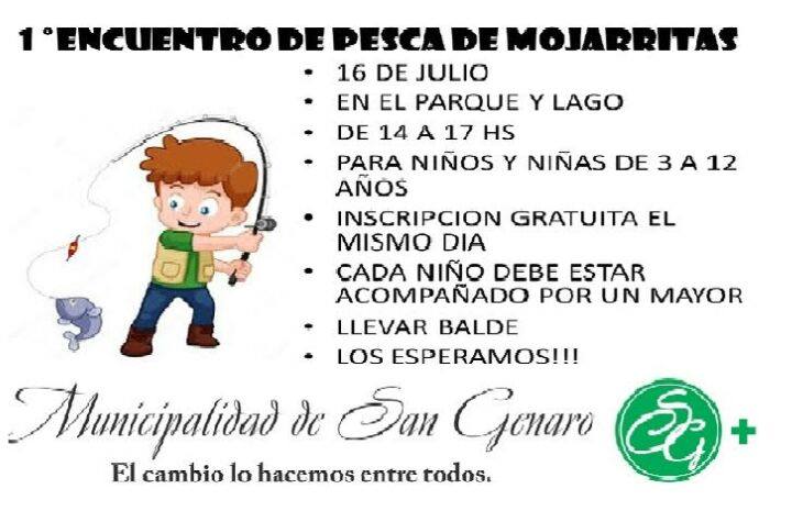 Primer encuentro de pesca para niños en San Genaro