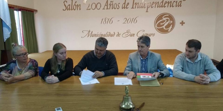 San Genaro: firmaron el convenio para la construcción de Boulevar de la Unión