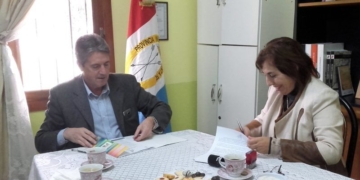 Aguirre y Garibay firmaron el convenio para la planta de ósmosis inversa