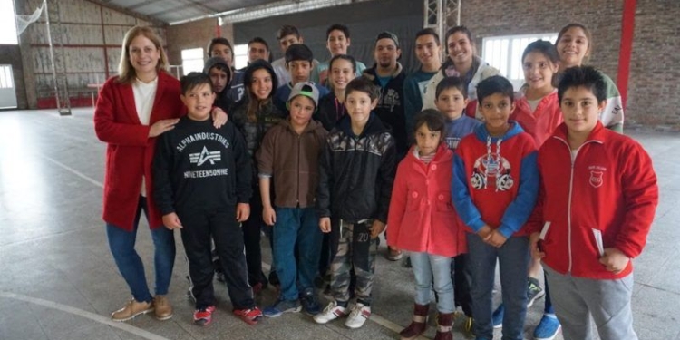 La diputada nacional Scaglia visitó Monje y Maciel