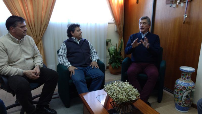 Boasso visitó Totoras y habló de sus proyectos junto al Intendente
