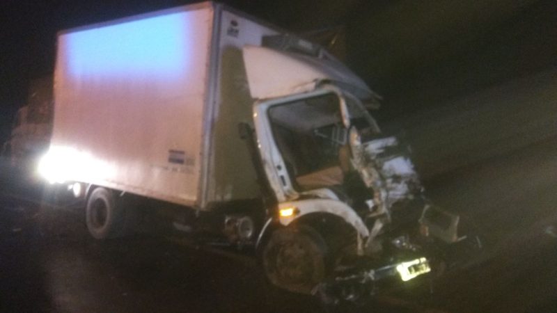 Tres camiones involucrados en un accidente en ruta 34