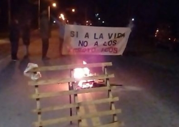 Vecinos de Andino reclaman sobre la Ruta contra las fumigaciones