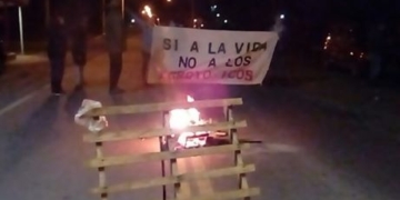 Vecinos de Andino reclaman sobre la Ruta contra las fumigaciones