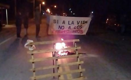 Vecinos de Andino reclaman sobre la Ruta contra las fumigaciones