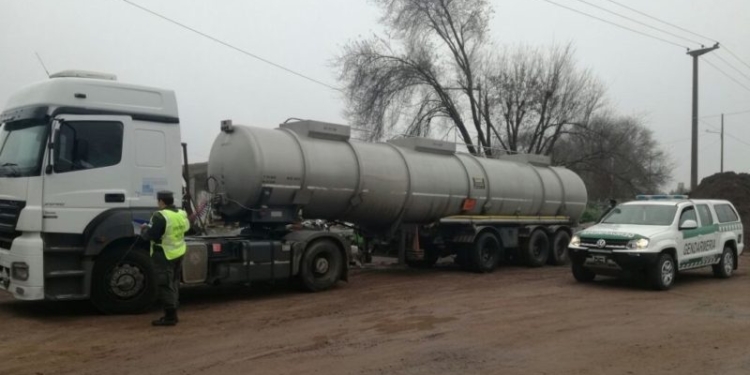 Incautaron un camión con precursores químicos que salió desde San Lorenzo