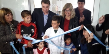 Capitani y Balagué inauguraron obras en dos comedores escolares de la zona