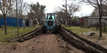 Trabajos de obras públicas en calles de San Genaro