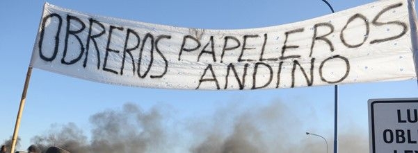 La papelera de Andino detuvo su producción momentáneamente