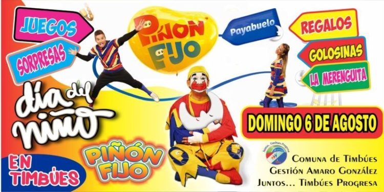 Piñón Fijo hará disfrutar a todos los niños timbuenses en su día
