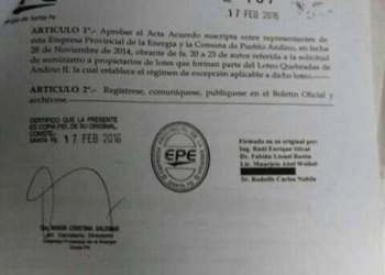 Andino: reunión entre las partes por la obra del tendido eléctrico