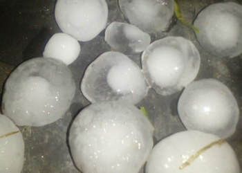 Zona rural de Oliveros fue afectada por granizo de gran tamaño