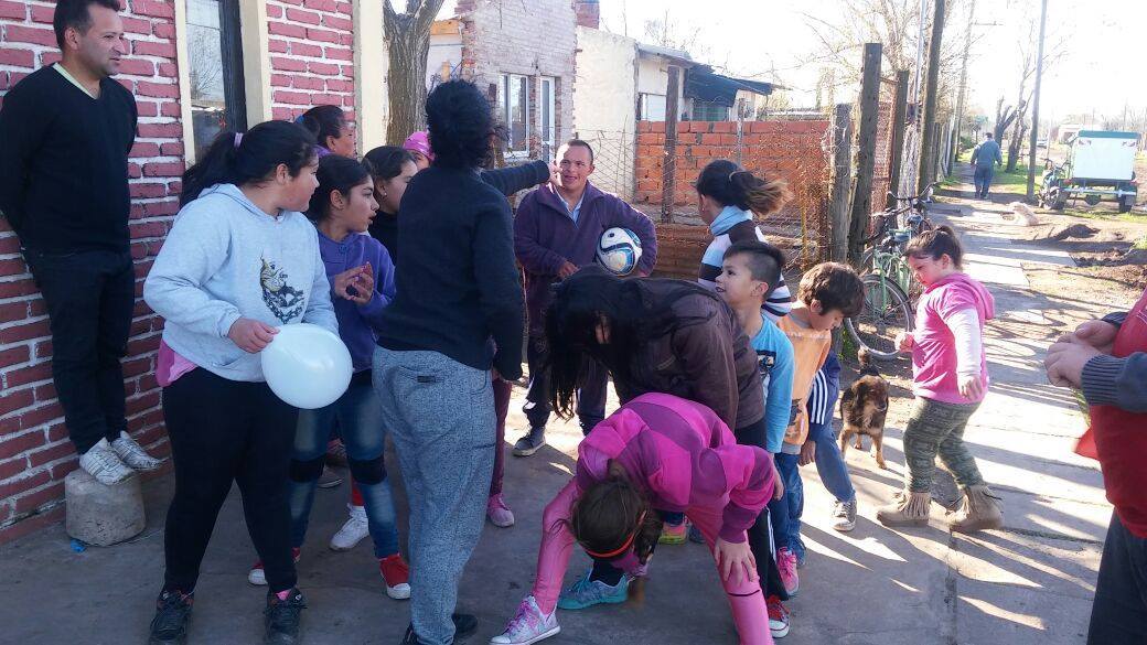 San Genaro: el «Movimiento Evita» celebró el día del niño