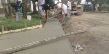 Centeno: Comenzaron las obras de cordón cuneta en distintas calles
