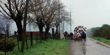 Totoras: una vivienda precaria sufrió graves daños tras un incendio