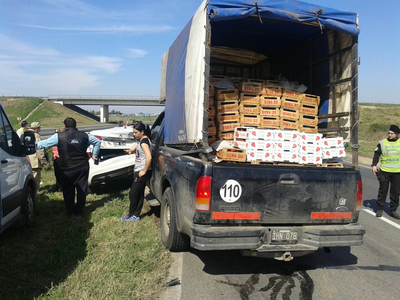 Choque en cadena sobre la autopista Rosario Santa Fe
