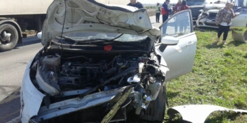 Choque en cadena sobre la autopista Rosario Santa Fe