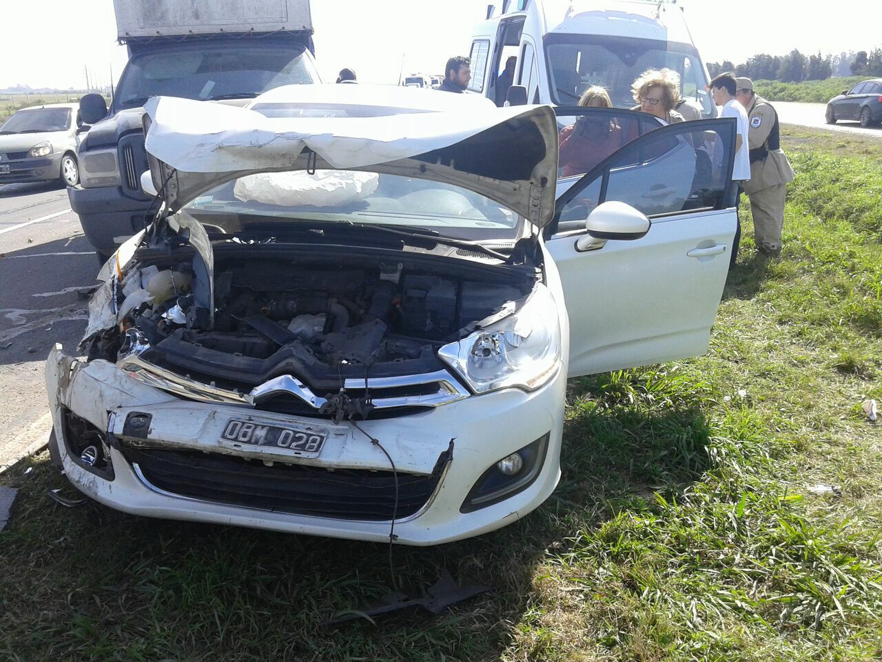 Choque en cadena sobre la autopista Rosario Santa Fe