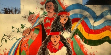 Juana Azurduy fue homenajeada en Maciel con un mural