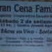 Cena show organizada por la Escuela Primaria Nº 6016