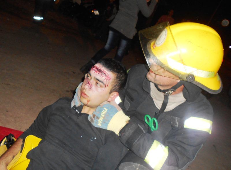 Impactantes simulacros en Oliveros con bomberos de toda la región