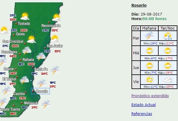 Cesó el alerta meteorológico para toda la provincia de Santa Fe