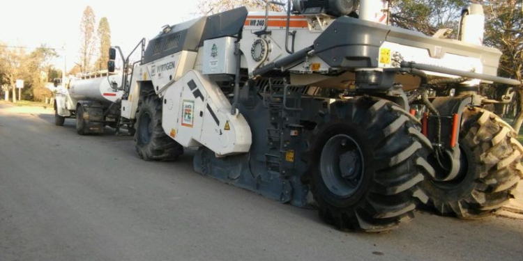 Gaboto: la repavimentación llegó a las calles del pueblo