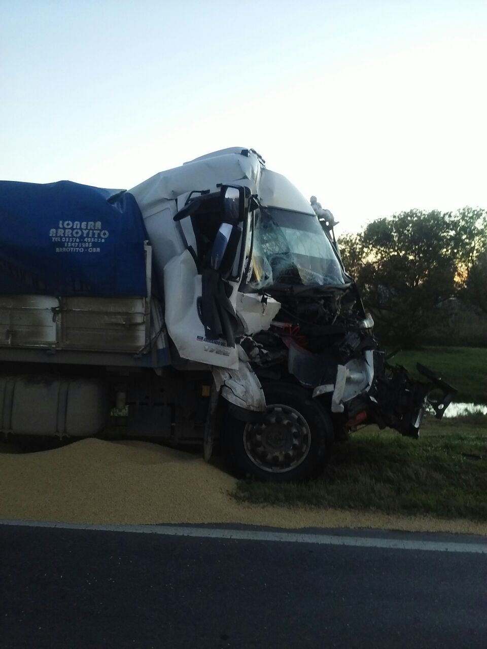 Accidente y fuga en ruta 34