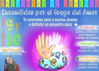 El encuentro de jóvenes tendrá dos jornadas en el mes de septiembre