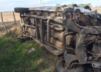 Dos heridos tras un accidente entre dos vehículos en Ruta 11
