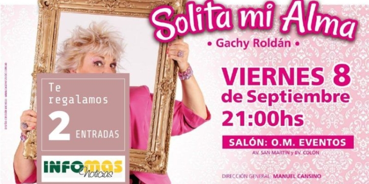 La obra «Solita mi alma» se presentará en Totoras