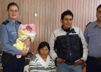 Policías de la región ayudaron a una mujer a punto de dar a luz