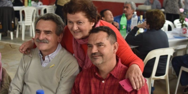 Oliveros: almuerzo por Santa Rosa con fuerte presencia política