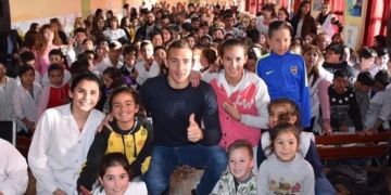 Inauguraron en Beltrán la Biblioteca Futbolera Marco Ruben
