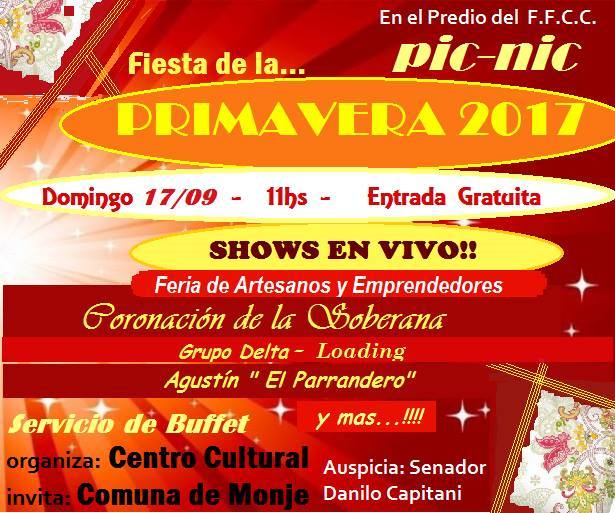 Monje prepara una gran fiesta para recibir la primavera 2017