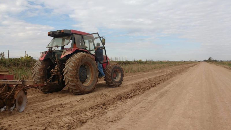 Avanzan los trabajos en la ruta que comunica a Totoras con Colonia Medici