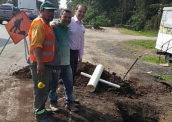 Avanzan las obras de iluminación en Villa La Ribera