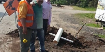 Avanzan las obras de iluminación en Villa La Ribera