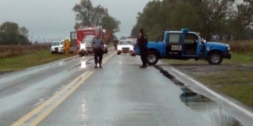 Dos automóviles de Totoras colisionaron en ruta 34