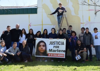 Un grito hecho pared: el mural que recuerda y pide Justicia por Marlene